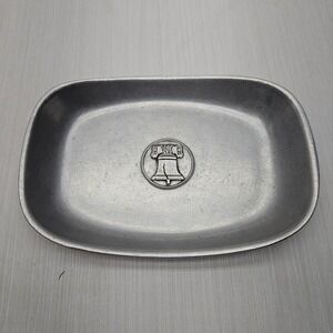 Wilton Mount Joy RWP Armetale Pewter Liberty Bell Trinket Dish Oval Tray USA‎